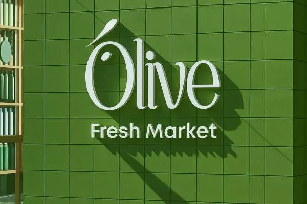 Olive Fresh Market wall sign
